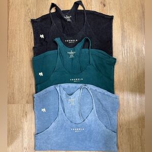 YoungLA Men's Stringers - Black, Teal, Light Blue